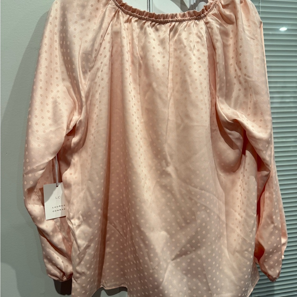LC Lauren Conrad Light Pink Blouse - Picture 7 of 7